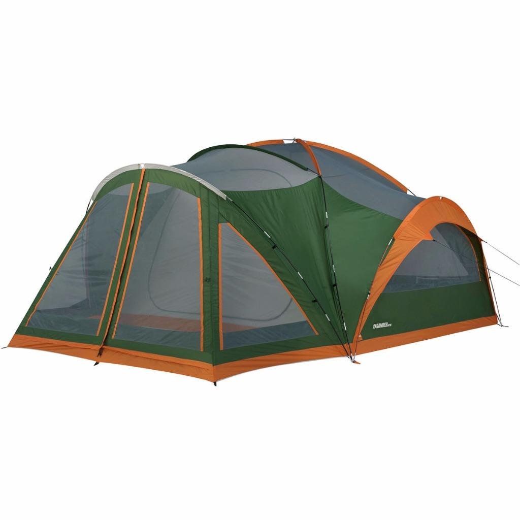 Gander Mountain Grizzly Den tent set up at campsite